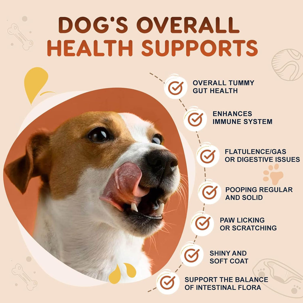 ZEBORA Probiotics for Dogs, Digestive & Itch Relief, 120 Soft Chews | Dog Probiotics for Digestive Health, Pumpkin & Fish Oil, Freshens Bad Breath, Easy to Break Apart, Daily Gut & Skin Support