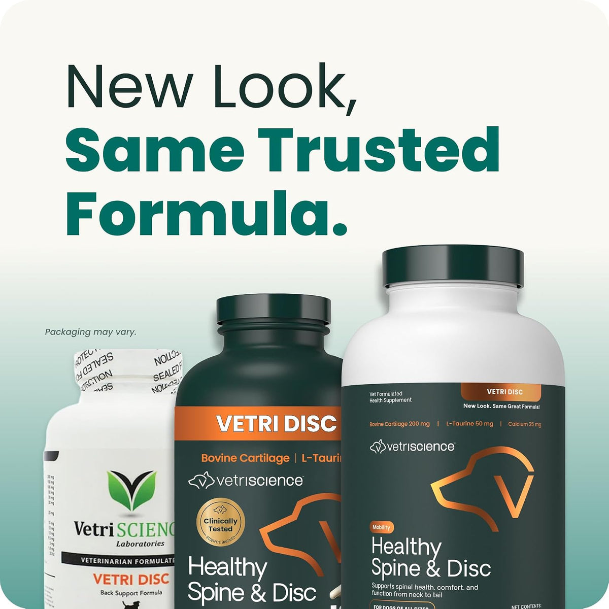 VetriScience Healthy Spine & Disc for Dogs, 180 Count | Back & Spinal Support Chondroitin & Taurine for Dogs, Perfect for Dachshunds, Corgis, Frenchies, Basset Hounds & More