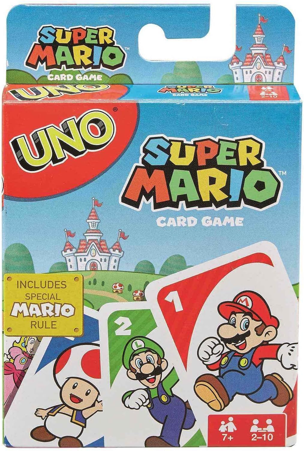 Mattel Games UNO Super Mario Card Game for Kids, Adults, Families & Game Nights, Themed Deck & Special Rule for 2 to 10 Players