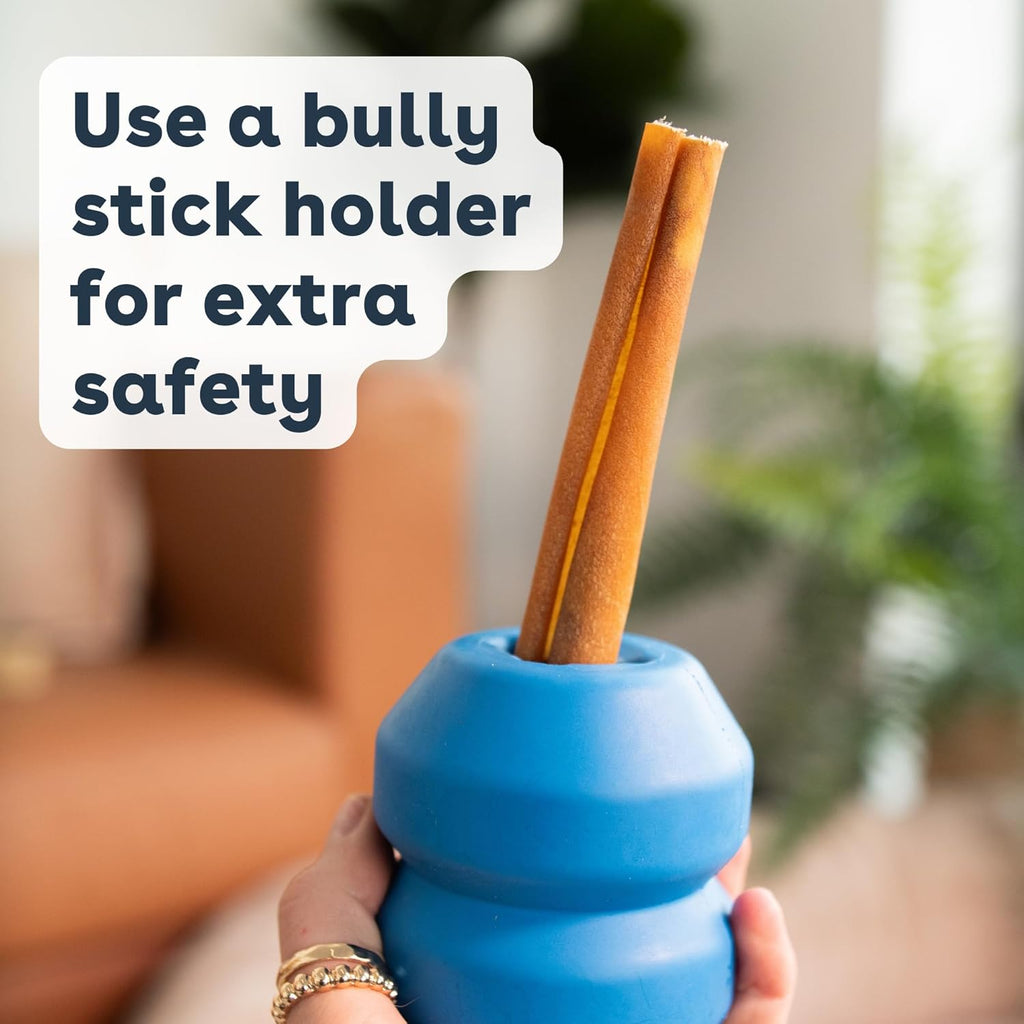 Pupford Bully Sticks for Dogs & Puppies, Teething Chew Toy (6", 4 Count) | Smoked for better smell, Long-lasting mental enrichment, 1 ingredient, Made in the USA, Redirect biting, Small & medium dogs