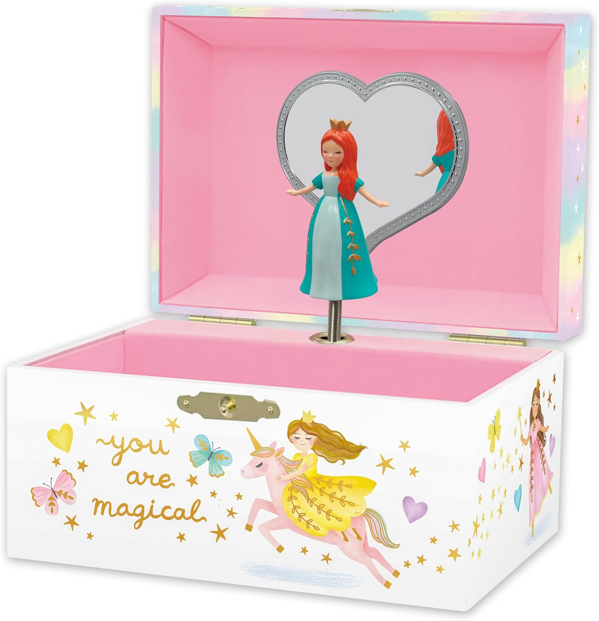 Giggle & Honey® Musical Unicorn Jewelry Box for Girls