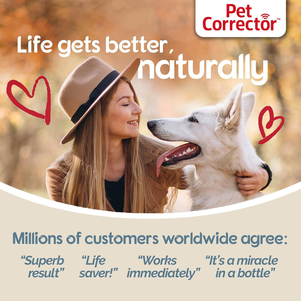 Pet Corrector Dog Trainer | Help Stop Unwanted Behavior | 30mL, Pack of 2 | Stops Barking, Jumping Up, Place Avoidance, Food Stealing, Dog Fights & Attacks. Easy to Use, Safe, Humane and Effective.