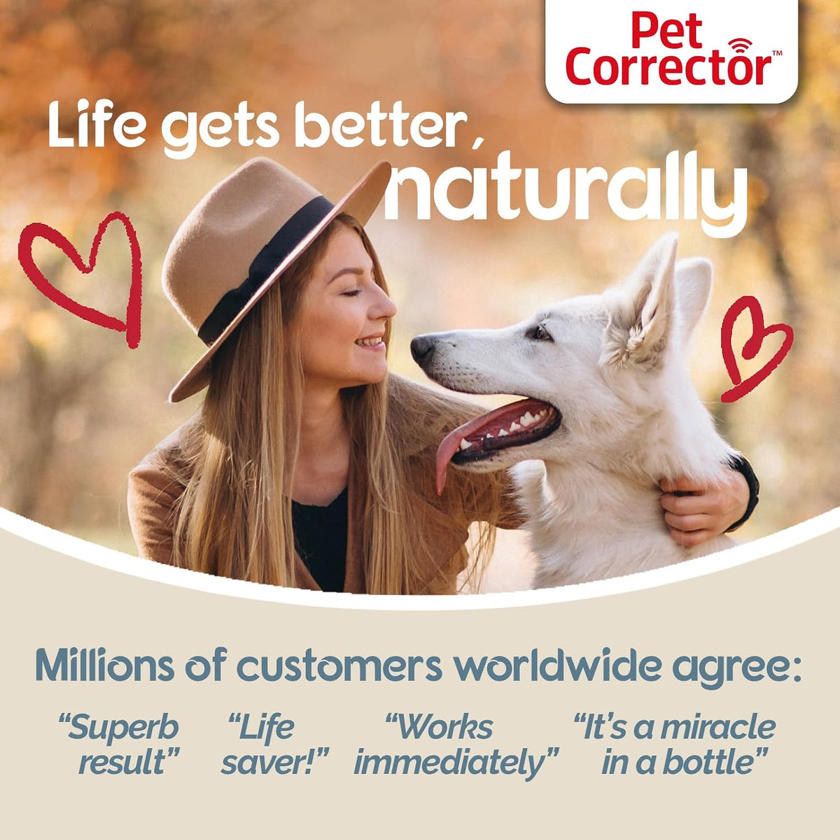 Pet Corrector Dog Trainer | Help Stop Unwanted Behavior | 30mL, Pack of 2 | Stops Barking, Jumping Up, Place Avoidance, Food Stealing, Dog Fights & Attacks. Easy to Use, Safe, Humane and Effective.