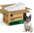 IMMCUTE Dog Diapers Male Small 50 Ct, Male Dog Diapers Disposable with Wetness Indicator, Adjustable Puppy Diapers Male, Flashdry Gel Technology, Male Dog Wraps for Incontinence & Marking