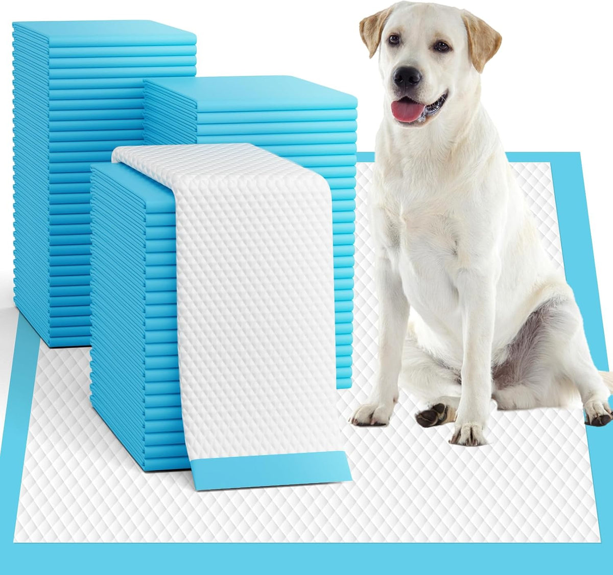 Puppy Pads XL 100 Count, Dog Pee Pads Extra Large, 34"x28" Pee Pads for Dogs, X-Large Disposable Dog Training Pads Super Absorbent&Leak-Proof, Crate Potty Piddle Pads for Doggy, Pet Supplies