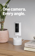 Ring Pan-Tilt Indoor Cam (newest model), See all around your home or business with 360° pan coverage, HD video, plus Two-Way Talk, Black