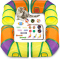 Retro Shaw 33Pcs Cat Toys with Tunnel for Indoor Cats