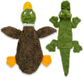 Best Pet Supplies 2-in-1 Fun Skin Stuffless Dog Toy - Wild Duck, Small | No-Stuffing, 2 Built-in Squeaker, No Mess, Soft, Interactive Indoor & Outdoor Play, Lightweight, Perfect for Moderate Chewer