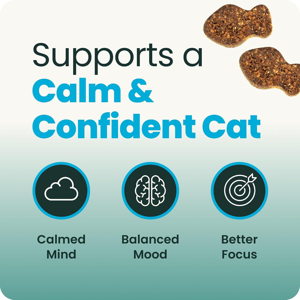 VetriScience Calm & Confident Chews for Cats, Chicken, 30 Count