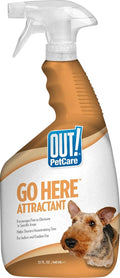 OUT! PetCare Go Here Attractant, Potty Training Spray for Dogs, 32oz | Dog Pee Spray, Puppy Potty Training, Housebreaking, Indoor & Outdoor, Pee Here Training, Training Aid, Easy Application