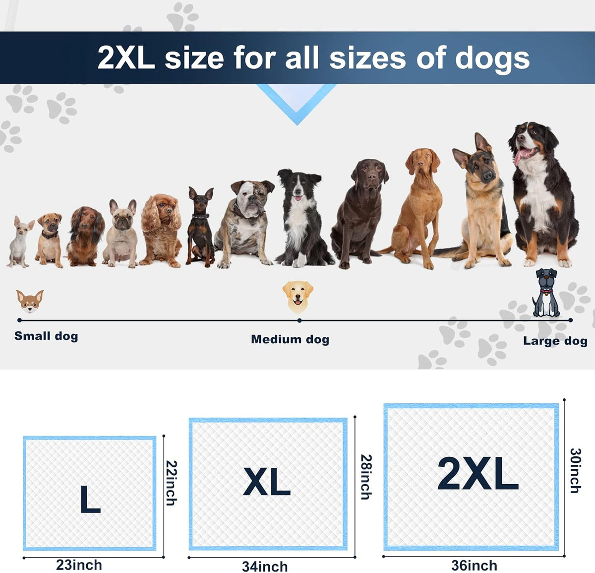 Boscute XXL Thicken 6 Layers Heavy Absorbent 30"x36" Pet Training Dog Pee Pads, Extra Large Polymer Leak-Proof Quick Dry Puppy Pee Pads, Disposable Pee Pads for Dogs Cats Rabbit | Heavy Absorbent up to 7 Cups, Quick Dry, for Dogs Cats Rabbit Potty Trainin