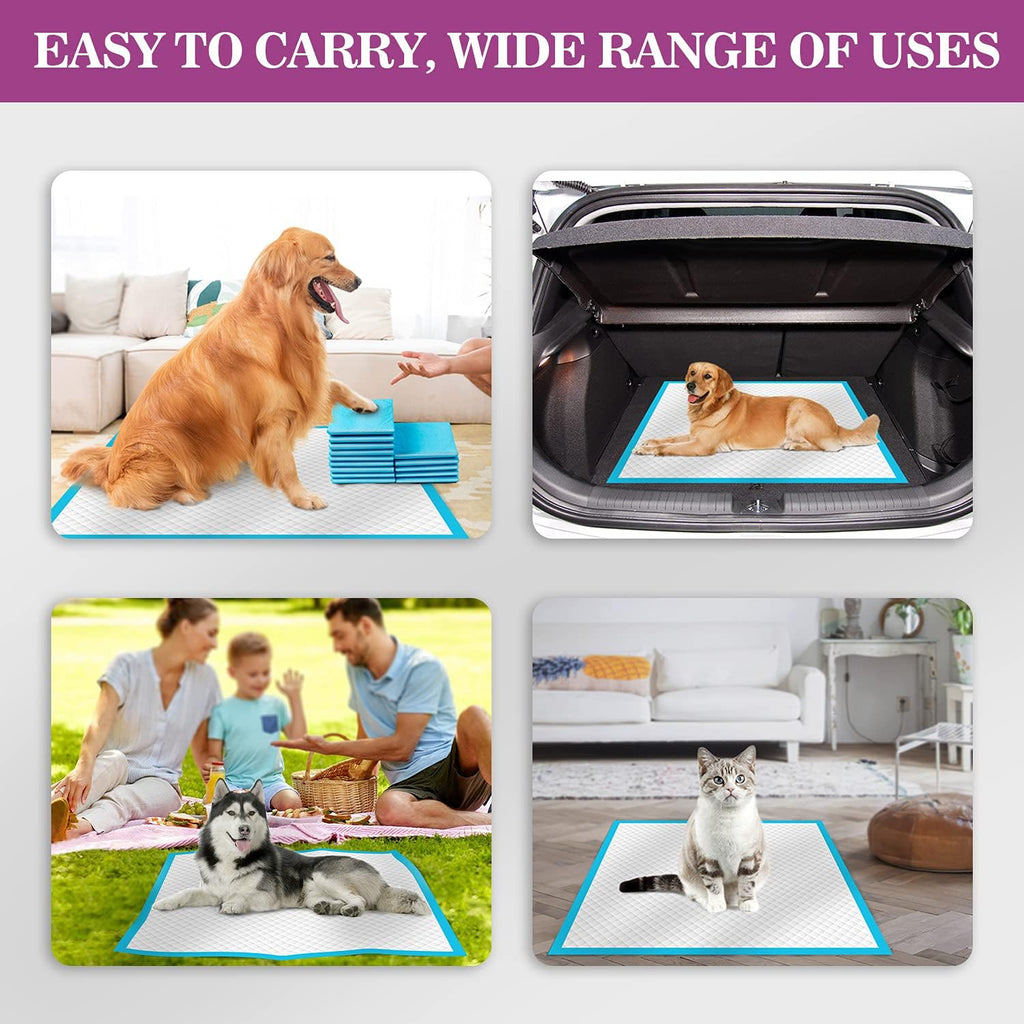 IMMCUTE Large Dog Pee Pads 28"x30"-50 Count | Large Puppy Pee Training Pads Super Absorbent & Leak-Proof | Disposable Pet Piddle and Potty Pads for Puppies | Dogs | Doggie
