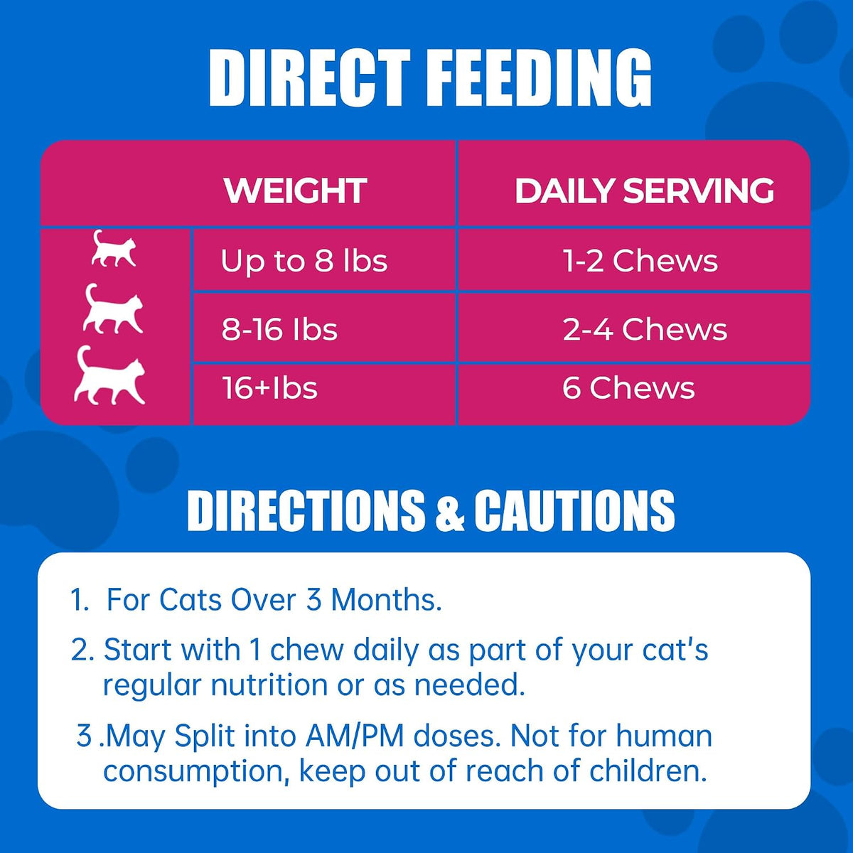 Just Try 23 in 1 Taurine for Cats Treats Multivitamin Indoor & Senior Cat