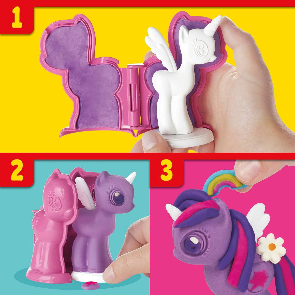 Play-Doh Make & Style Ponies Set, My Little Pony Toys and Figures, Kids Arts and Crafts Playset (Amazon Exclusive)