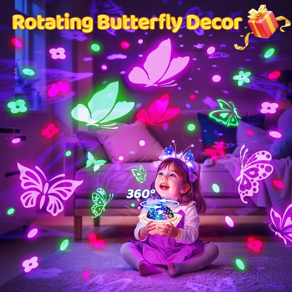 Unicorn Toys for Girls Age 4-6, 6 Films Cute Star Night Light Projector