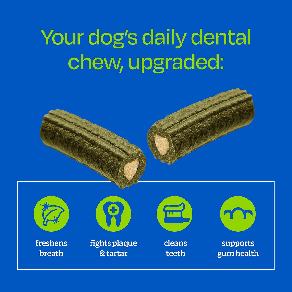 Ark Naturals Brushless Toothpaste Dog Dental Chews - Small Breeds (18 ct) | Vet Formulated Dog Dental Chew with Toothpaste Center - Freshens Breath, Reduces Plaque & Tartar