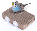 7.3 Inch Paper Bird Toys, Bird Platform, Parrot Toy, Help Birds Clean Beak, Release Stress, Reduce Boredom - Suitable for Budgie, Cockatiel, Lovebird, and Other Small to Medium-Sized Pet Birds
