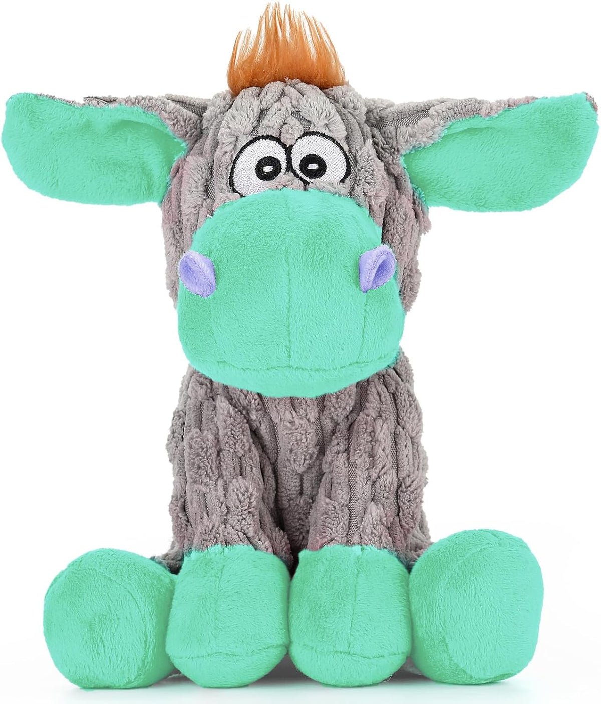 loncoldy Plush Chew Toys for Large Dogs, Tough Crinkle Stuffed Animal Squeaky Interactive Toys for Small Medium Large Dogs, Keep Them Busy, Big Pet Toys