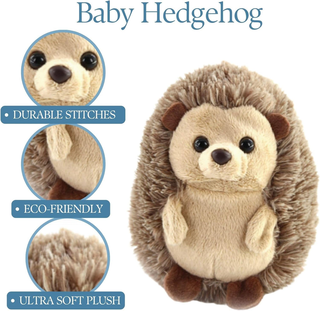The Petting Zoo Hedgehog Stuffed Animal Plushie, Babiez, Kids Gifts, 6 in