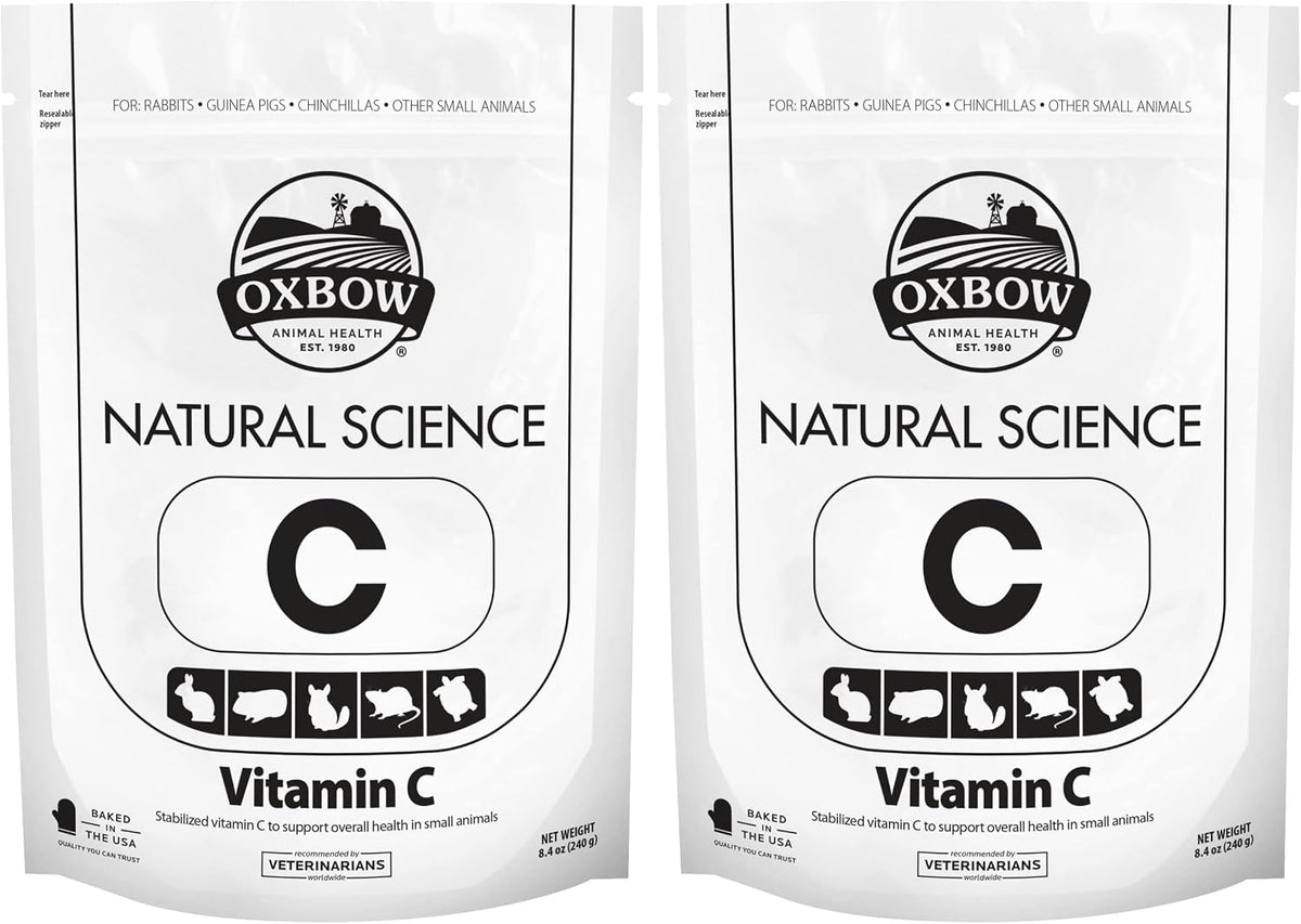 Oxbow Vitamin C Guinea Pig Supplement, High-Fiber Timothy Hay, 4.2 oz