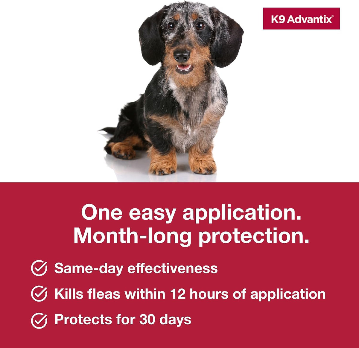 K9 Advantix Flea, Tick & Mosquito Prevention for Dogs 4-10 lbs. | Flea Drops for Small Dogs | Apply Monthly | 2 Treatments