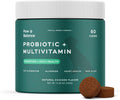 Dog Probiotics and Multivitamin Chews for Digestive Health, Immune Support, Gut Health, Allergy Support, Dog Vitamins, with Vitamin C, Omega 3, Colostrum, 60 Soft Chews per Jar