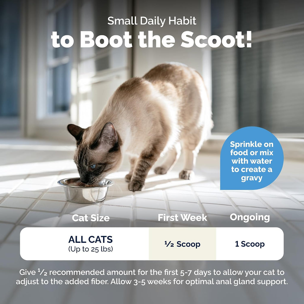 Vetnique Glandex for Cats, Anal Gland Powder & Fiber for Scooting