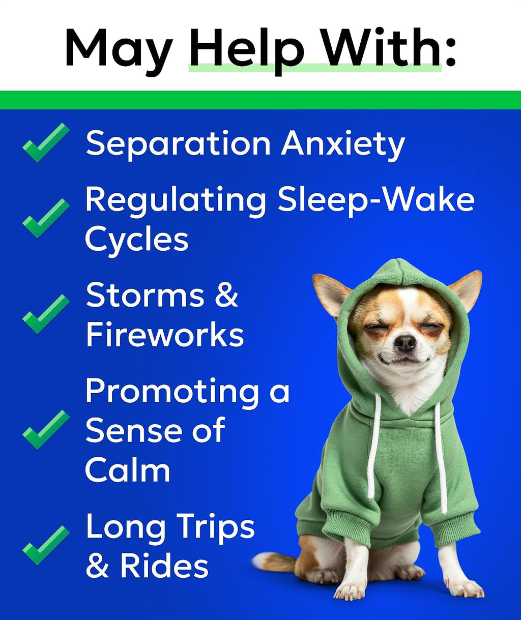 Hemp Calming Treats for Dogs - Stress&Anxiety Relief, Travel&Separation