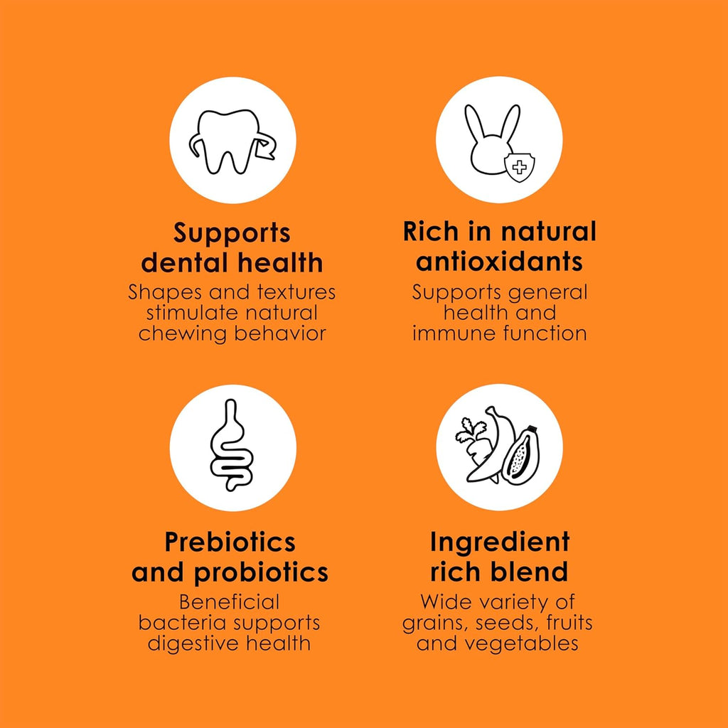 Kaytee Fiesta Rabbit Food, Supports Dental Health and Digestion