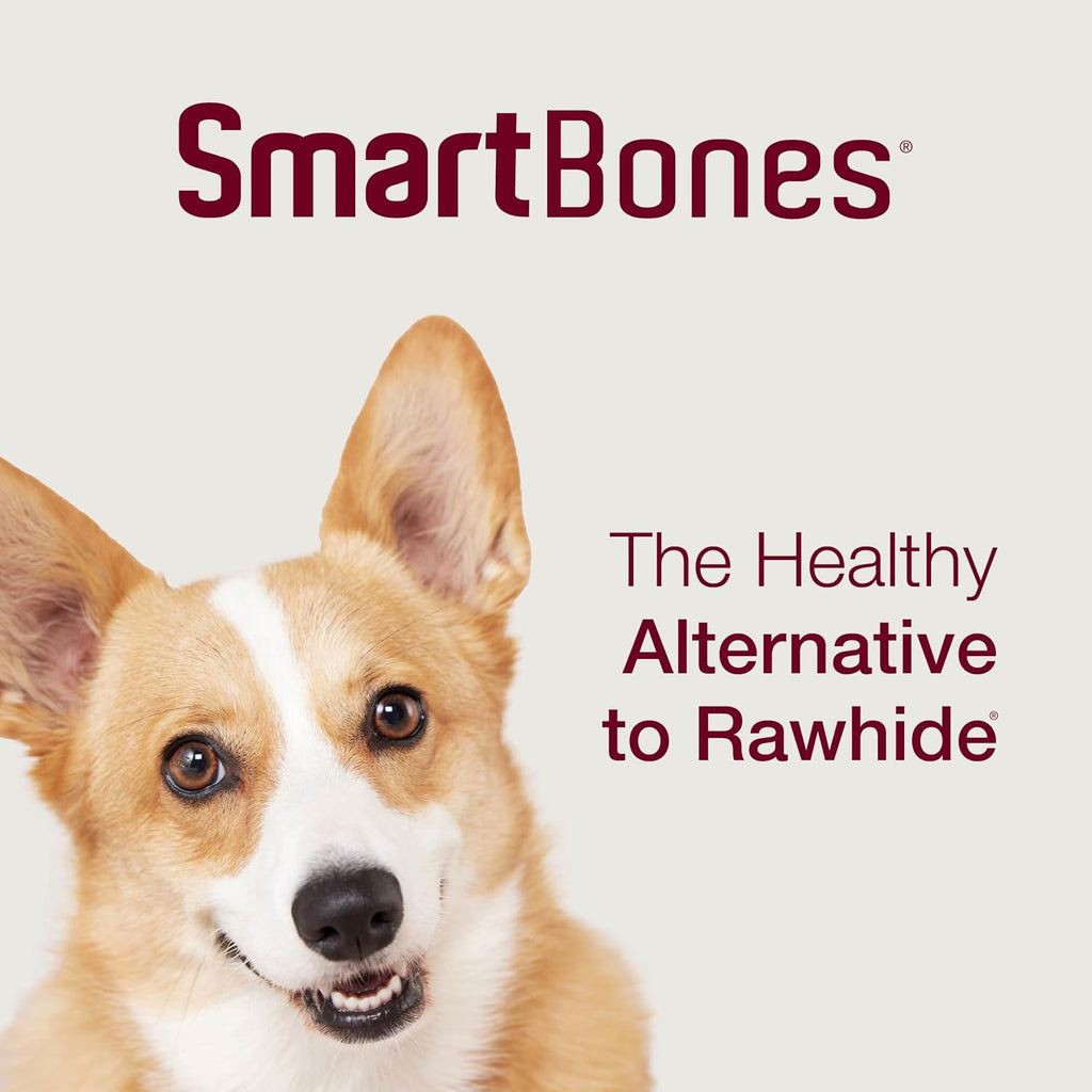 SmartBones Twist Sticks Rawhide-Free Dog Treats, Peanut Butter, 50 Count | With Real Peanut Butter & Chicken, Easy To Digest Chew, Vitamin & Mineral Enriched, Supports Dental Health, For Adult Dogs