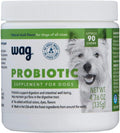 Amazon Brand - Wag Probiotic Supplement Chews for Dogs, Supports Digestive Health and Gut Flora, Natural Duck Flavor, 160 Count, Pack of 1