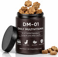 DM-01 Daily Multivitamin, Multivitamin Itch Relief Chews for Dog, with Folic Acid, Salmon Oil, Chondroitin & Natural Vitamins, Skin and Coat Healthy, Digestive & Boost Immunity, 60 Chew (Beef)