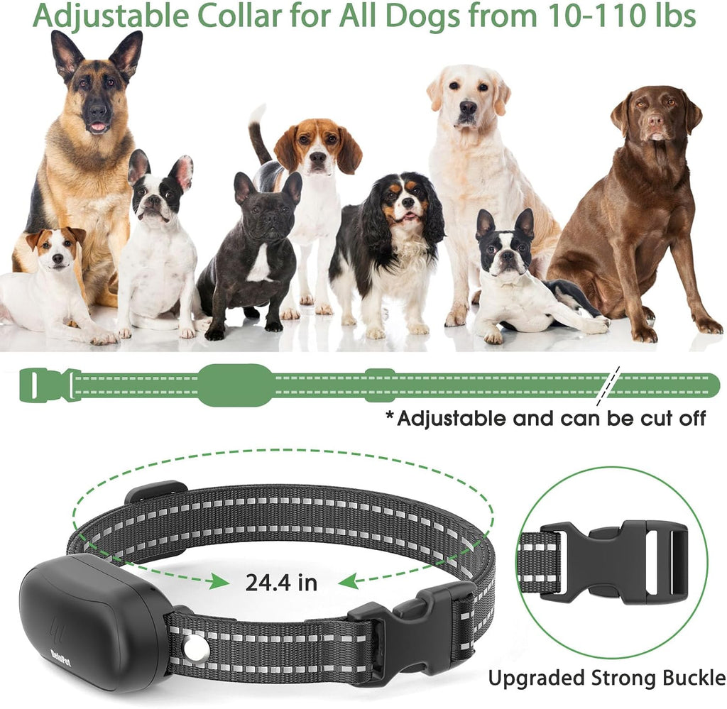 Dog Shock Collar, Electric Dog Training Collar with Remote & 4-Channels | Rechargeable E-Collar Waterproof Collars with 3 Training Modes & Security Lock for All Breeds, Sizes