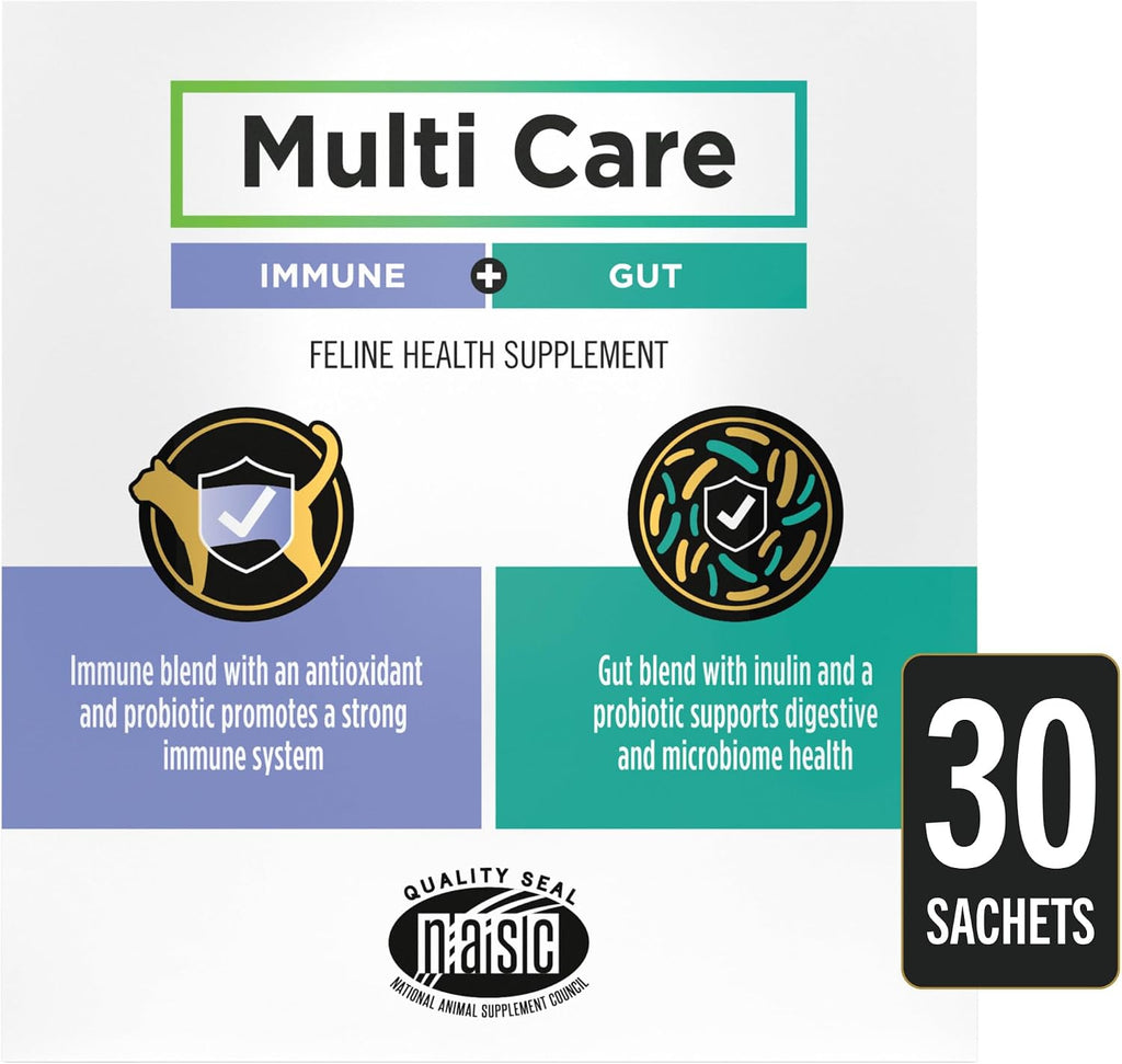 Purina Pro Plan Veterinary Cat Supplements Multi Care Feline Health Supplement, Cat Gut Health and Immune Support