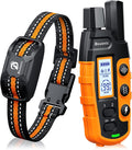 Bousnic Dog Shock Collar - 3300Ft Training Collar with Remote for 5-120lbs Small Medium Large Dogs Rechargeable Waterproof e Collar with Beep (1-8), Shake(1-16), Safe Shock(1-99) Modes (Black)