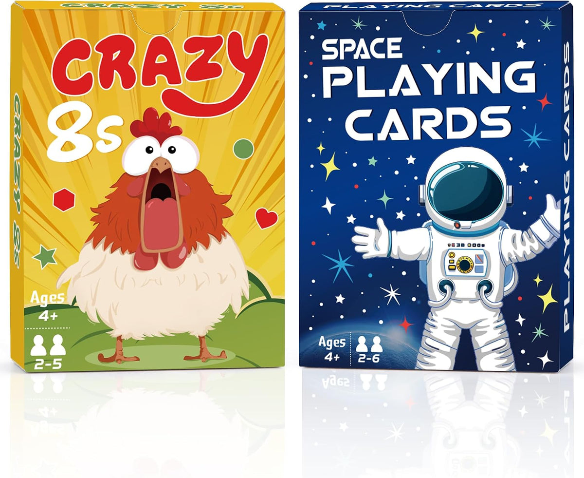 Card Games, Go Fish and Old Maid Card Game for Kids Ages 4-8