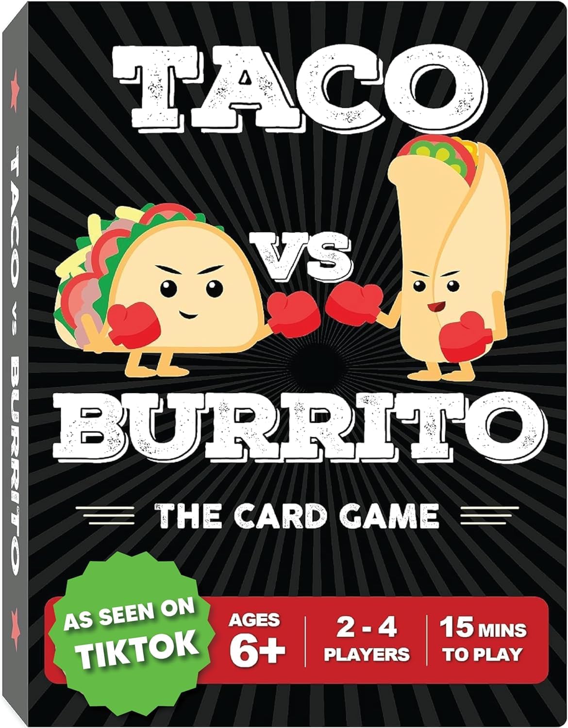 Taco vs Burrito - The Wildly Popular Surprisingly Strategic Card Game Created by a 7 Year Old - 5 Ways to Play - a Family-Friendly Party Game for Kids, Teens & Adults