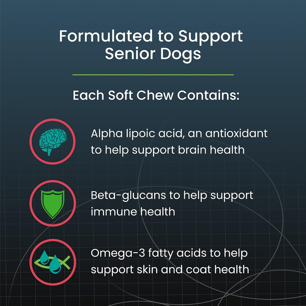 Nutramax Dasuquin Senior Joint Supplement for Large Dogs Soft Chews 84ct | Glucosamine and Chondroitin Soft Chews for Older Dogs, Joint, Skin & Coat, Brain & Immune Support, For Large Dogs
