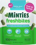 Minties Dental Chews for Dogs, 60 Count, Vet-Recommended Mint-Flavored Dental Dog Treats for Medium Dogs, Bones Clean Teeth, Fight Bad Breath, and Removes Plaque and Tartar | Vet-recommended mint dental bone; scrubs teeth as dogs chew; fights plaque, tart