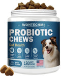 Probiotics for Dogs, Improve Itchy Skin Itchy Ears, Gut Health, Yeast Balance, Allergies, Immunity, Dog Probiotics and Digestive Enzymes with Prebiotics, Reduce Diarrhea (Chicken, 120 chews)