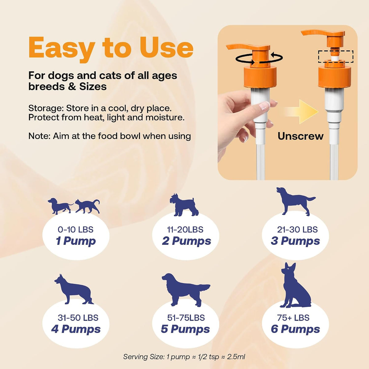 Wild Alaskan Salmon Oil for Dogs & Cats, Fish Oil Omega 3 Supplements with EPA & DHA for Skin & Coat, Immune, Brain, Joint and Heart Health, Dog & Cat Fish Oil Supplements with Pump- 8 oz