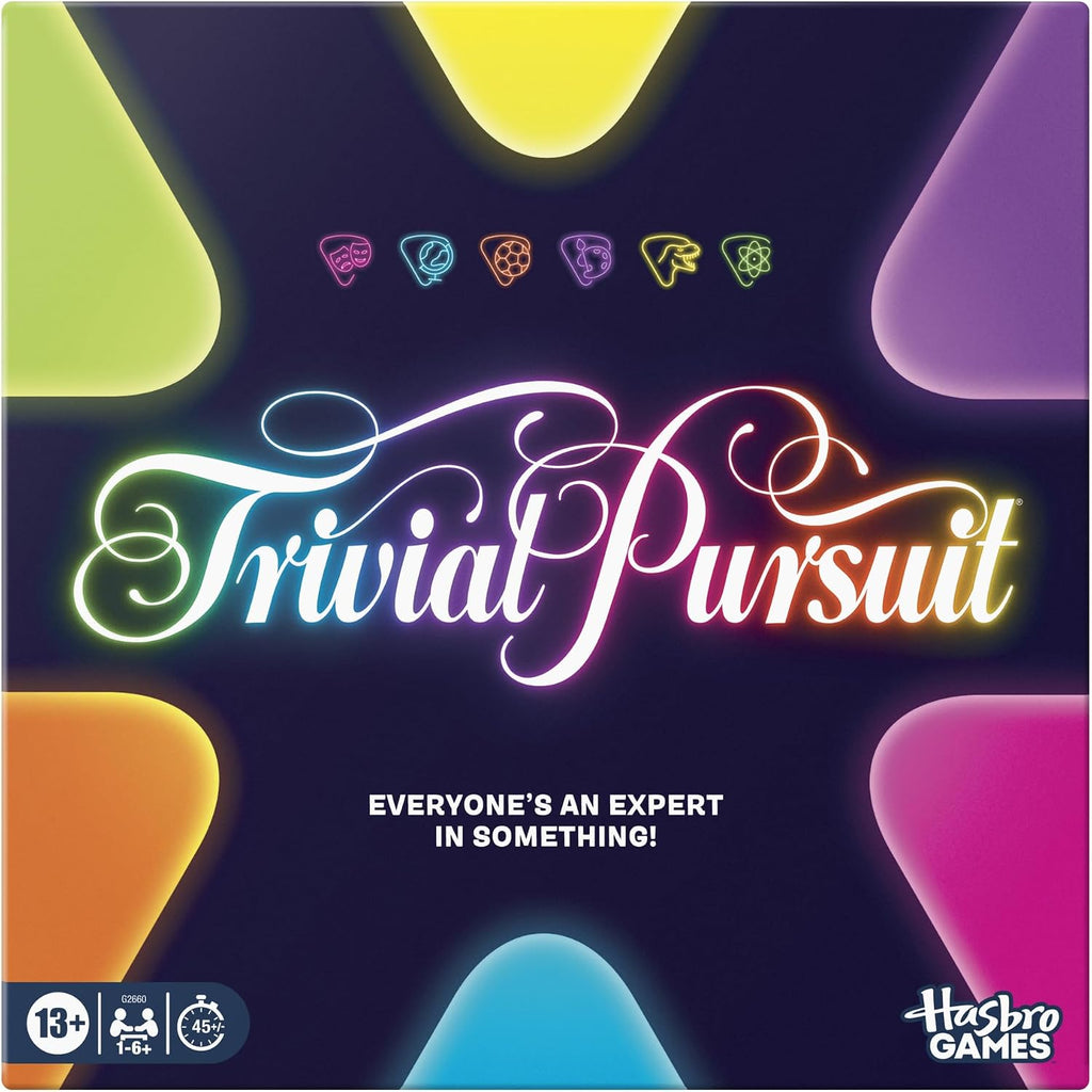 Trivial Pursuit Board Game (2026) | Updated Features, Co-Op and Team Options | Fun Trivia Party Games | 1 to 6 or More Players | 45 Mins. | Ages 13+