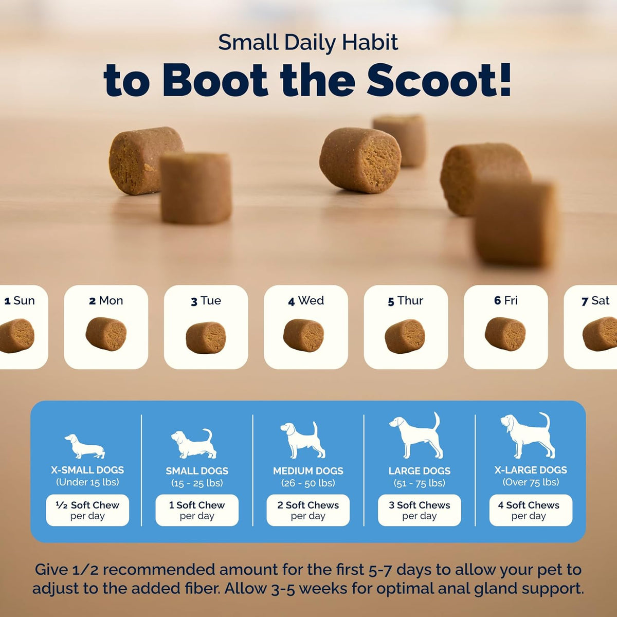 Vetnique Glandex for Dogs Anal Gland Chews 60ct Pumpkin + Digestive Enzymes | Anal Gland Dog Treats, Boot the Scoot + Fishy Odor Support, Fiber, Probiotics, Quercetin + Apple Pectin, Peanut Butter