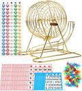 Regal Games Deluxe Bingo Game Set with Cage, Board, Balls, 18 Cards, and Chips