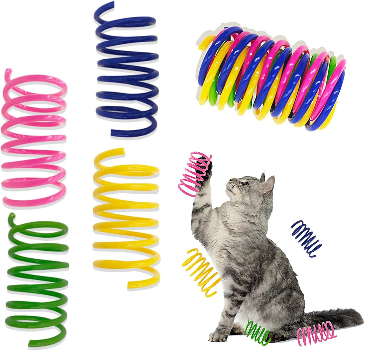 Cat Toys for Indoor Cats, 34 Pack Interactive Cat Toy Set for Kitten