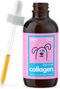 Skin and Coat Supplement for Dogs, Cats | Taily Liquid Collagen for Dogs | Itch Relief for Dogs with Allergies, with Grass Fed Collagen, Biotin, Vitamin C and Hyaluronic Acid | Made in USA