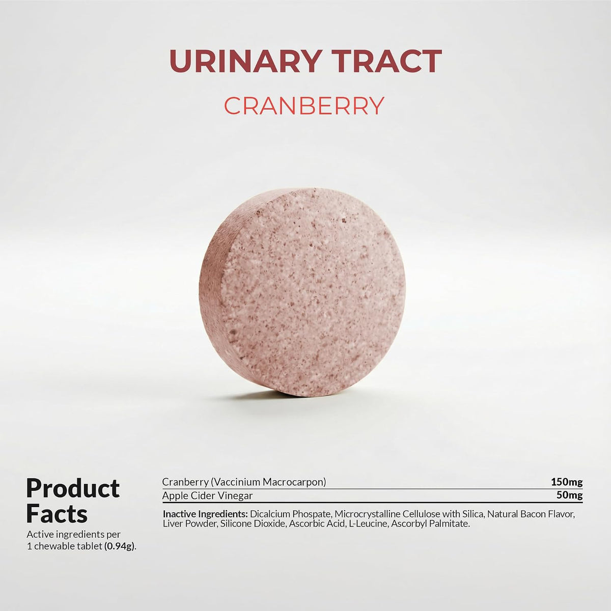Cranberry for Dogs 120 Tablets - UTI, Bladder Health & Incontinence | Cranberry extract for UTI prevention, bladder health & urinary tract support. Helps reduce bladder stones & incontinence.