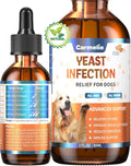 Carmelie Natural Yeast Relief for Dogs, Support Healthy Itch Relief, Ear Paw Discomfort Care, Itch Relief for Dog, Allergy Supports, Inflammation Relief for Dogs, 60ml Bacon Flavor