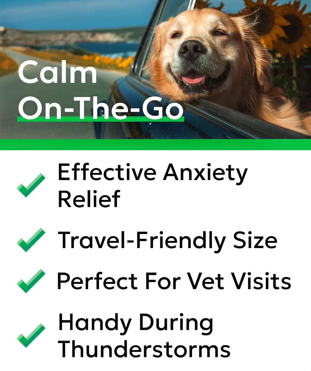 Hemp Calming Treats for Dogs - Stress&Anxiety Relief, Travel&Separation