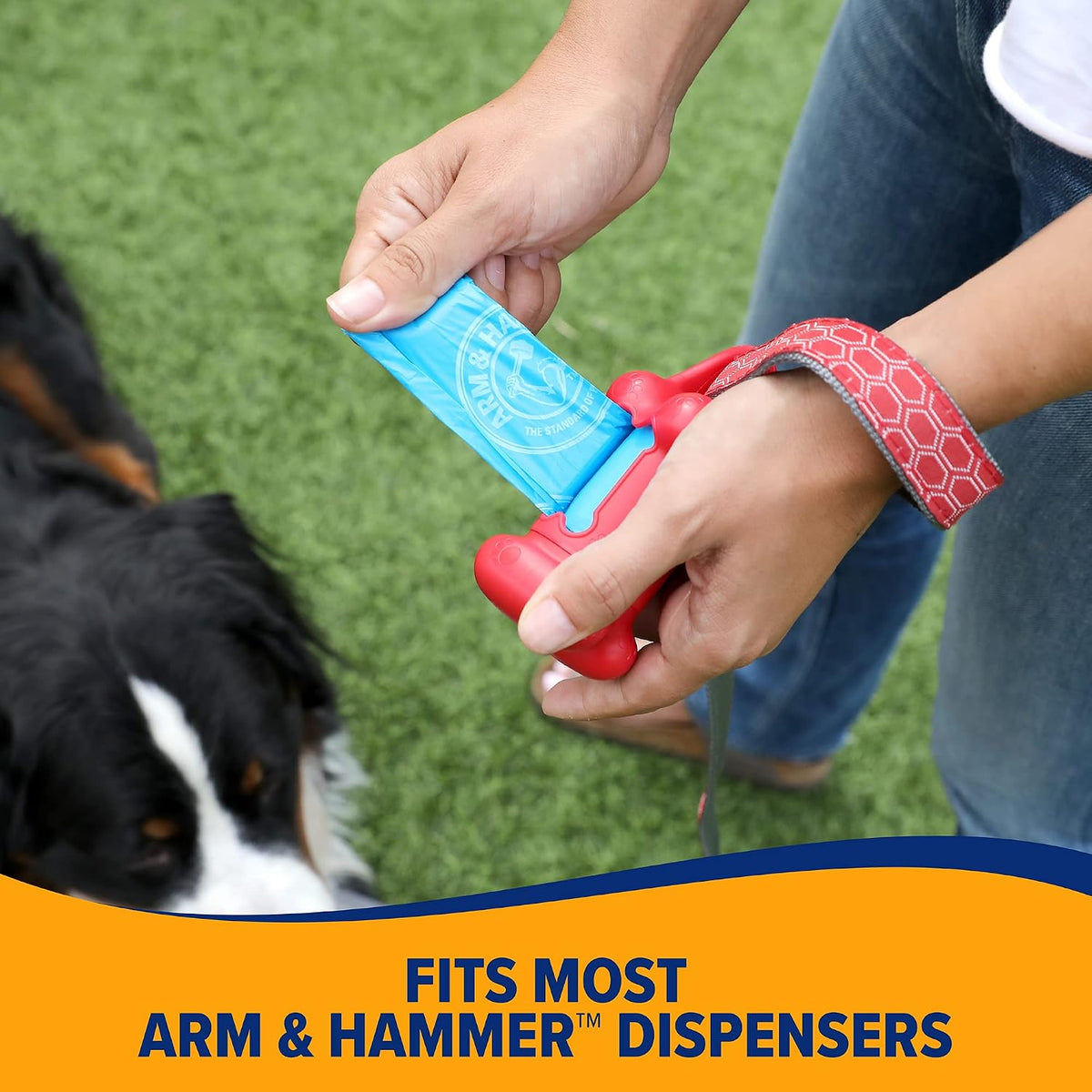Arm & Hammer Easy-Tear Disposable Dog And Cat Waste Bags With Activated Baking Soda, 180 Dog Poop Bags, 9 x 14 Inches | With Activated Baking Soda, 9 x 14 In